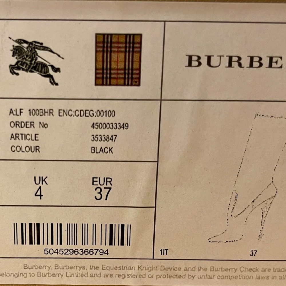 Burberry knee high boots - Picture 6 of 6